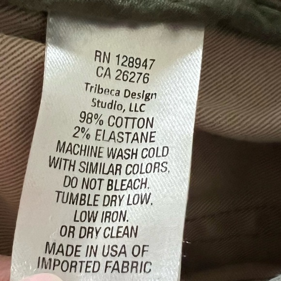 Nili Lotan Jenna Cropped Raw Edge Pants Camo Military Boho Casual Women’s 0 - Picture 10 of 10